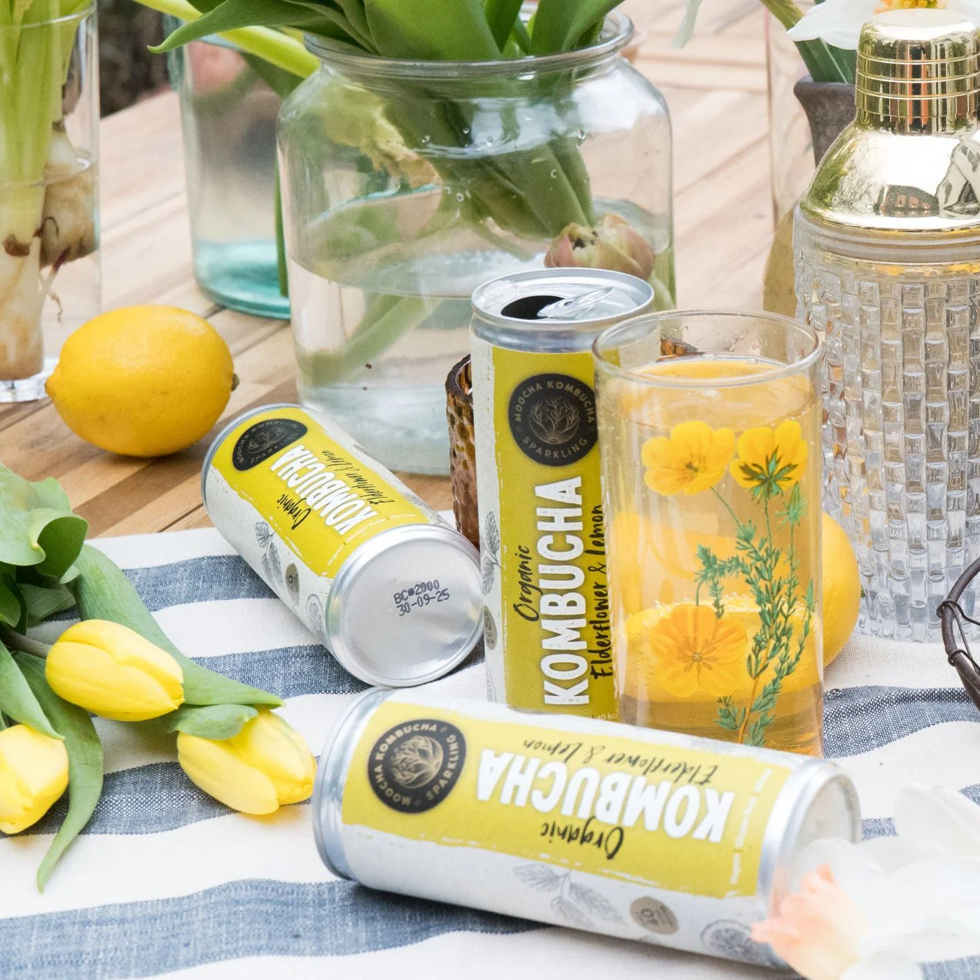 Elderflower & Lemon Flavour Organic Kombucha - Image 3